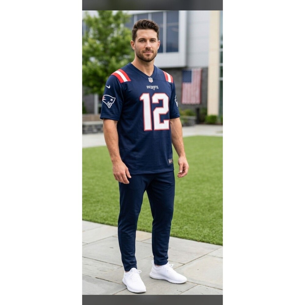 New England Patriots Tom Brady #12 Nike NFL Color Rush Legend Jersey Men XXL NEW
